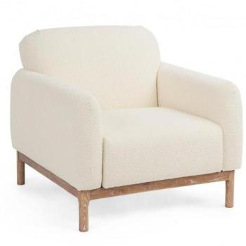 DETROIT Bézs Fa Fotel kép