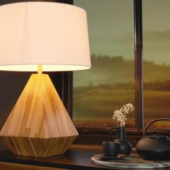 DIAMOND tikfa asztali lámpa kép