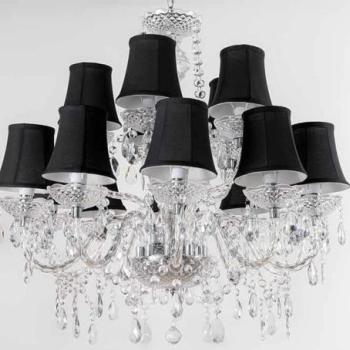 DIAMONDS átlátszó szövet lámpabúra kép