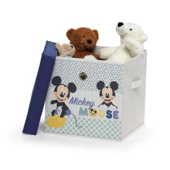 Disney Mickey gyerek textil tárolókosár fedéllel, 30 x 30 x 30 cm - Domopak kép