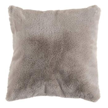 Díszpárna, barnásszürke, poliészter, 48x48 cm - CALIN kép