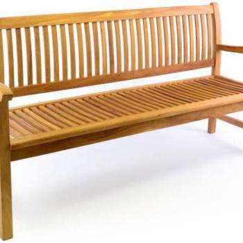 DIVERO Kerti pad masszív 180 cm tíkfa kép