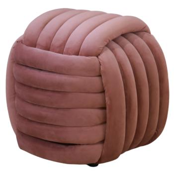 Dizájner puff, rózsaszín Velvet szövet, MAGAL kép