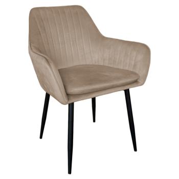 Dizájnos fotel, szürkésbarna Taupe Velvet anyag, ZIRKON NEW kép