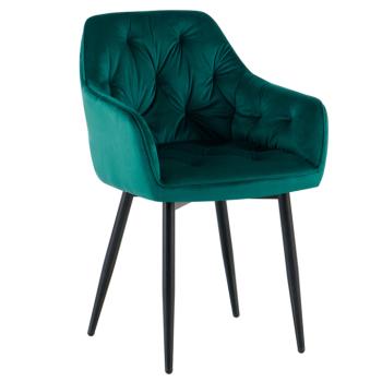 Dizájnos fotel, zöld Velvet szövet, FEDRIS 2 NEW kép