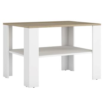 Dohányzóasztal, fehér/sonoma tölgy, LERUM kép