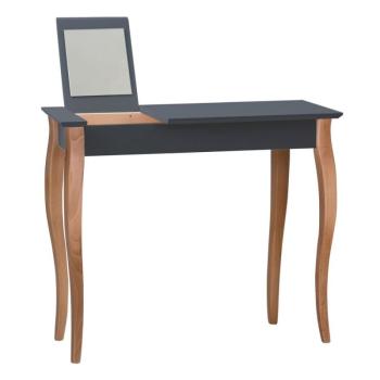 Dressing Table grafitszürke fésülködőasztal tükörrel, hosszúság 105 cm - Ragaba kép