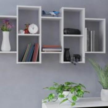 Drohmo Bilbao 7.0 fali polc, 129,5x65x20 cm, fehér kép