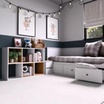 Drohmo Malax 2x3 polc, 110x75x30 cm, fehér kép