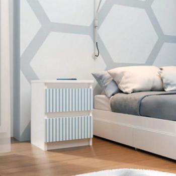 Drohmo MIX SS-90 Arteo gardróbszekrény, 90x180x50 cm, fehér-mentazöld kép