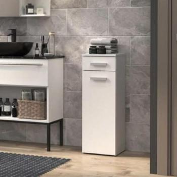 Drohmo Nel V DS fürdőszoba szekrény, 30x85x30 cm, fehér kép