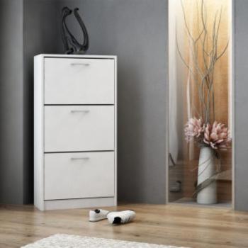 Drohmo Paula cipősszekrény, 60x116x28 cm, fehér kép