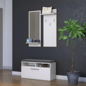 Drohmo Riva előszobafal, 35x90x16 cm, fehér kép