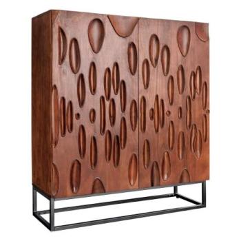 DUNE barna akácfa tálalószekrény kép