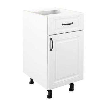 Egyajtós alsó szekrény, fiókkal, 40/82 cm, fehér - LAC DES SIGNES kép