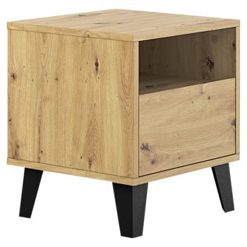 Éjjeliszekrény, artisan tölgy, BOGAN NEW 1S kép