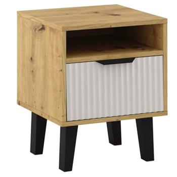 Éjjeliszekrény, artisan tölgy/kasmír, BOGAN DUO kép