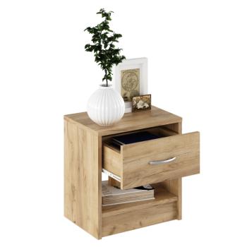 Éjjeliszekrény, artisan tölgy, NEA 2 NEW kép
