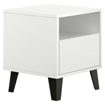 Éjjeliszekrény, fehér, BOGAN NEW 1S kép