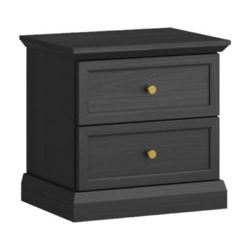 Éjjeliszekrény, fekete grafit, LOCCA NS kép