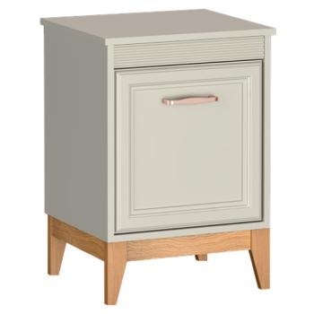 Éjjeliszekrény, kasmír krémszín/tölgy, VENDY W-11 kép