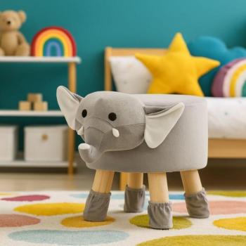 Elefánt formájú gyerek szék/ puff kép