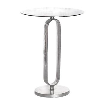 ELEGANCE ezüst acél lerakóasztal kép