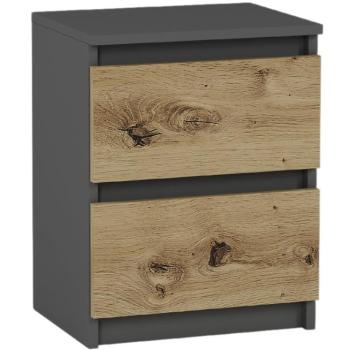 Elegáns éjjeliszekrény 40 x 30 cm - R2 artisan mix antracit kép
