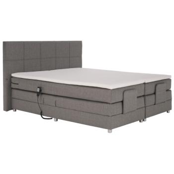 Elektromos állítható ágy, boxspring, szürke, 160x200, MURKO NEW kép