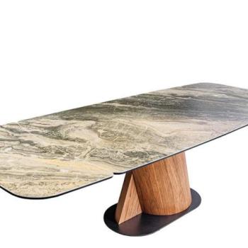 ELEMENTS bézs kerámia étkezőasztal 180-260 cm kép