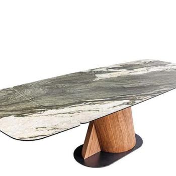 ELEMENTS taupe kerámia étkezőasztal 180-260 cm kép