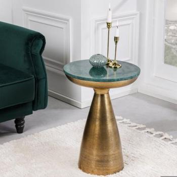 ELEMENTS zöld márvány dohányzóasztal 30cm kép