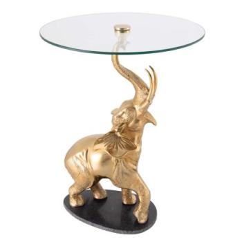 ELEPHANT márvány-arany asztal kép