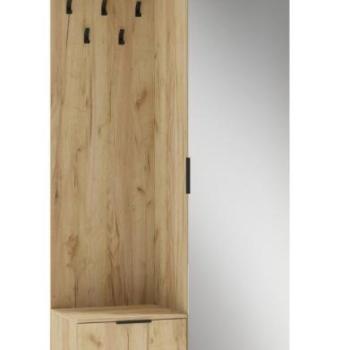 Előszoba bútor szett, 100 cm, arany tölgy - NACRE kép