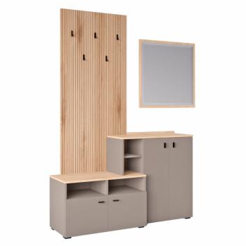 Előszobai összeállítás, toffee/natúr canella strata/cremona torro tölgy, EBRAO kép