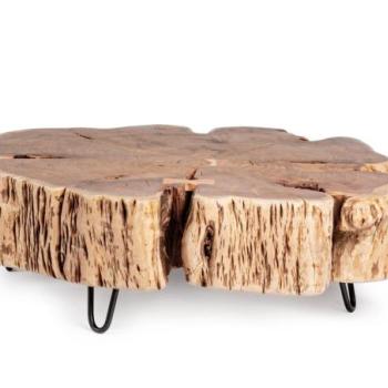 ENEAS farönk dohányzóasztal 90x90cm kép