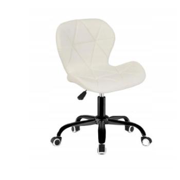 Ergonomikus irodai forgószék - öko-bőr fehér kép