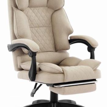 Ergonomikus irodai szék HC-1031 lábtartóval - bézs színű kép