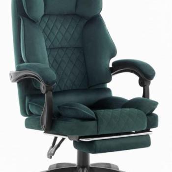Ergonomikus irodai szék HC-1031 lábtartóval - zöld színű kép
