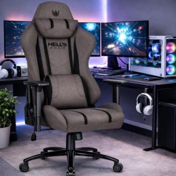 Ergonomikus játékszék HC-1013 - szürke, kiváló minőségű szövethuzat kép