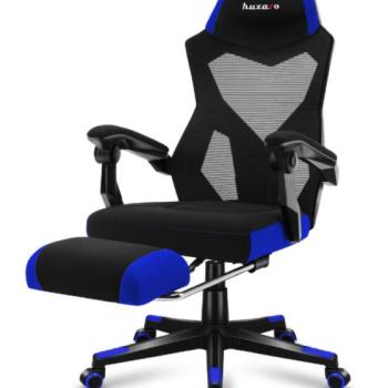 Ergonomikus, kék színű gamer szék lábtartóval COMBAT 3.0 kép