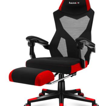 Ergonomikus piros gamer szék lábtartóval COMBAT 3.0 kép