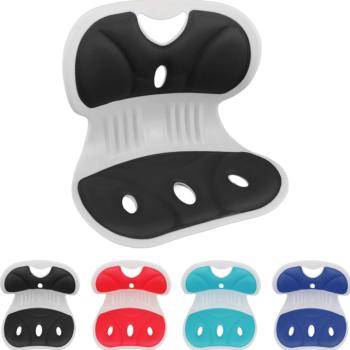 Ergonomikus tartásjavító deréktámasz – székre helyezhető háttámla hátfájás enyhítésére és testtartás javítására, irodába és autóba (BBM) (FX) kép
