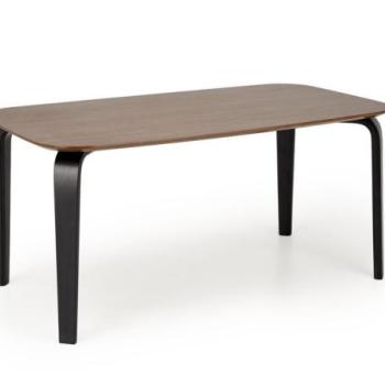 Étkezőasztal, fa, dió - fekete, 160 x 90 cm - SAVA kép