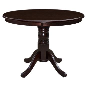 Étkezőasztal, kerek, gesztenye, átmérő 106 cm, TABLOS NEW kép