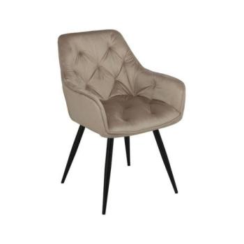 Étkezőfotel, bársony ekrü - SUBLIME kép