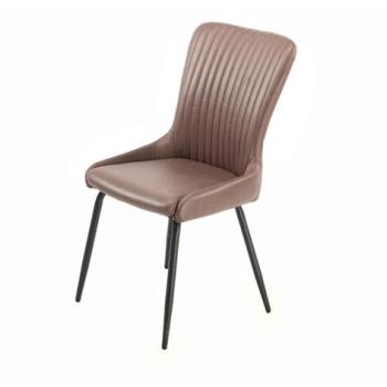 Étkezőszék, barna műbőr - FIDELE kép