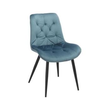 Étkezőszék, bársony kék - POINTILLES kép