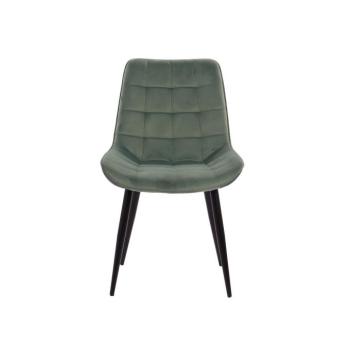 Étkezőszék, bársony menta, fekete lábakkal - LOULOU kép