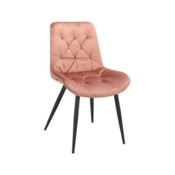 Étkezőszék, bársony púder rózsaszín - POINTILLES kép